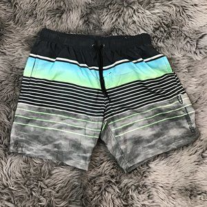 O'Neill Men's Swim Trunks | Green | Stripes | M